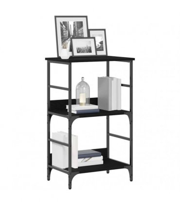 vidaXL Bookshelf Black Oak 50 x 33 x 82 cm Engineered Wood