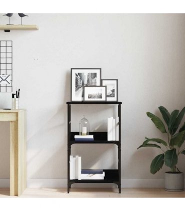 vidaXL Bookshelf Black Oak 50 x 33 x 82 cm Engineered Wood