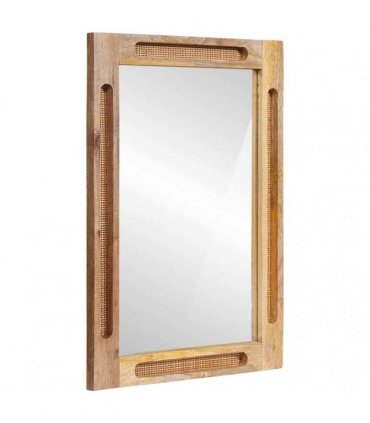 vidaXL Bathroom Mirror Brown 50 x 2.5 x 70 cm Solid Mango Wood