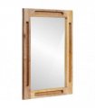 vidaXL Bathroom Mirror Brown 50 x 2.5 x 70 cm Solid Mango Wood