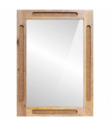 vidaXL Bathroom Mirror Brown 50 x 2.5 x 70 cm Solid Mango Wood