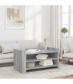 vidaXL Coffee Table Grey Sonoma 100x50x50 cm Engineered Wood