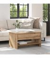 vidaXL Coffee Table Artisan Oak 80 x 50.5 x 41.5 cm Engineered Wood