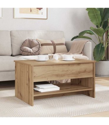 vidaXL Coffee Table Artisan Oak 80 x 50.5 x 41.5 cm Engineered Wood