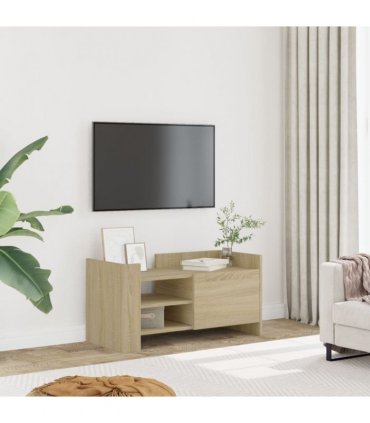 vidaXL TV Cabinet Sonoma Oak 80x35x40 cm Engineered Wood