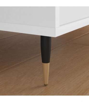 vidaXL Furniture Feet 12 pcs Black and Gold Ø 40 x 98 mm Iron