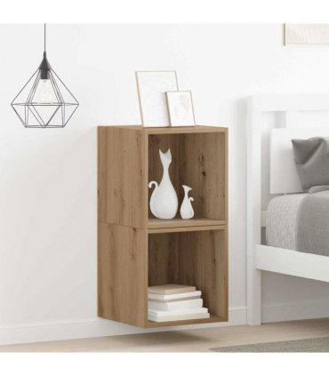 vidaXL Wall Cabinet 2 pcs Artisan Oak 37 x 37 x 37 cm Engineered Wood