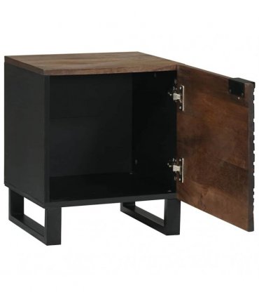vidaXL Bedside Cabinet Walnut 40 x 33 x 46 cm Engineered Wood