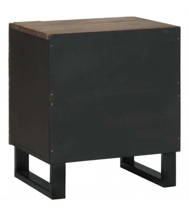 vidaXL Bedside Cabinet Walnut 40 x 33 x 46 cm Engineered Wood