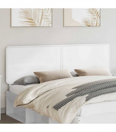 vidaXL Headboard Gloss White Engineered wood