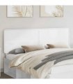 vidaXL Headboard Gloss White Engineered wood