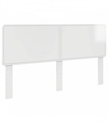 vidaXL Headboard Gloss White Engineered wood