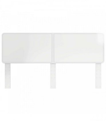 vidaXL Headboard Gloss White Engineered wood
