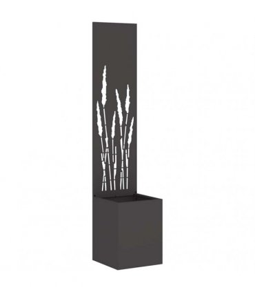vidaXL Garden Privacy Screen Black 32 x 32 x 150 cm Cold-rolled steel