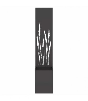 vidaXL Garden Privacy Screen Black 32 x 32 x 150 cm Cold-rolled steel