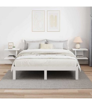 vidaXL Bedside Table 2 pcs White 40 x 30 x 25 cm Engineered Wood