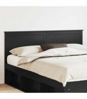 vidaXL Headboard Black Oak Engineered wood