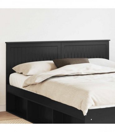 vidaXL Headboard Black Oak Engineered wood