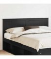 vidaXL Headboard Black Oak Engineered wood