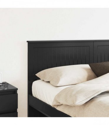 vidaXL Headboard Black Oak Engineered wood