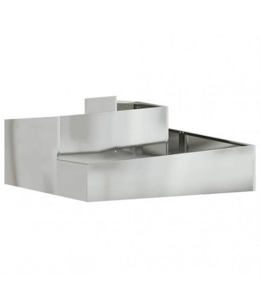 vidaXL Garden Planter Silver 100 x 100 x 50 cm Galvanised Steel