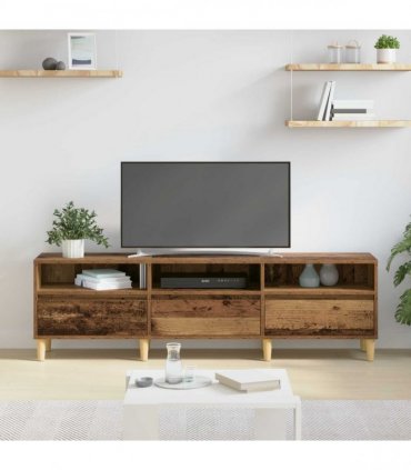 vidaXL TV Cabinet Old Wood 150 x 30 x 45 cm Engineered Wood