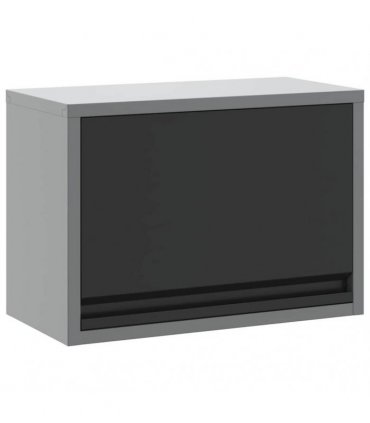 vidaXL Tool Cabinet with Storage Black and Grey 50 x 25 x 35 cm