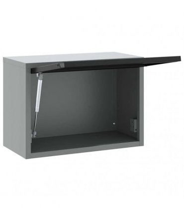 vidaXL Tool Cabinet with Storage Black and Grey 50 x 25 x 35 cm