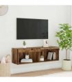 vidaXL TV Cabinet Set Old Wood 100 x 30 x 30 cm Engineered Wood