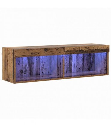 vidaXL TV Cabinet Set Old Wood 100 x 30 x 30 cm Engineered Wood