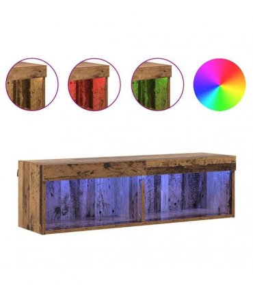 vidaXL TV Cabinet Set Old Wood 100 x 30 x 30 cm Engineered Wood