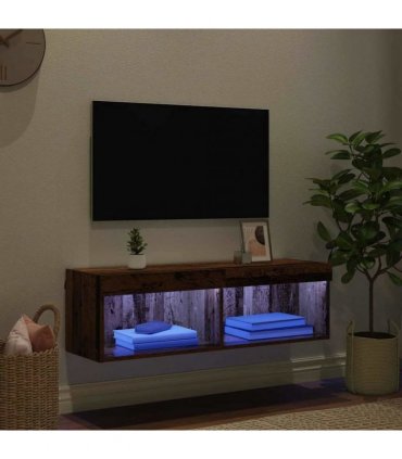 vidaXL TV Cabinet Set Old Wood 100 x 30 x 30 cm Engineered Wood
