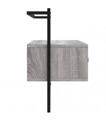 vidaXL TV Cabinet Wall-mounted Grey Sonoma 100.5x30x51 cm Engineered Wood