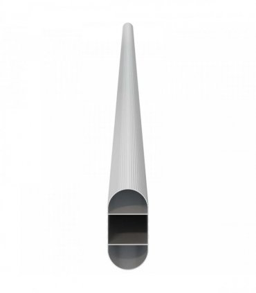 vidaXL Closet Rod 12 pcs Silver 864 x 15 x 29 mm Aluminium Alloy
