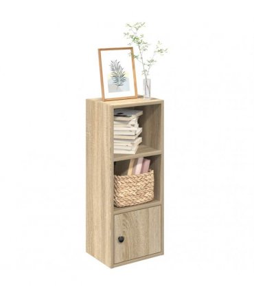vidaXL Bookcase Sonoma Oak 31x24x77 cm Engineered Wood