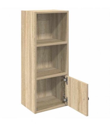 vidaXL Bookcase Sonoma Oak 31x24x77 cm Engineered Wood