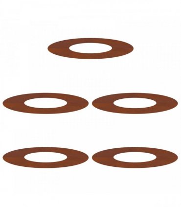 vidaXL suitable for Flat Tree Rings 5 pcs Brown Ø30 / 60 cm