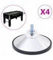 vidaXL Football Table Feet 4 pcs Chrome M10