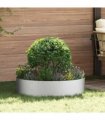 vidaXL Planter Ring 5 pcs Silver 80 x 80 x 20 cm Galvanised Steel