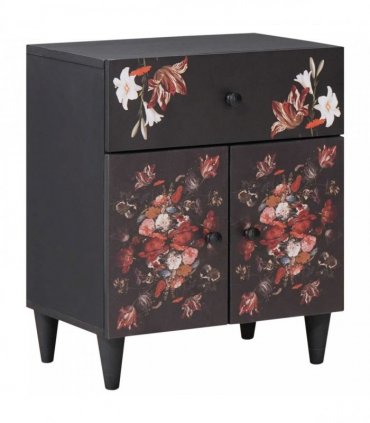 vidaXL Bedside Table Multicolour 50 x 33 x 60 cm Solid Mango Wood