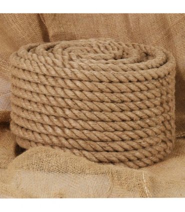 vidaXL Rope 100% Jute 20 mm 50 m