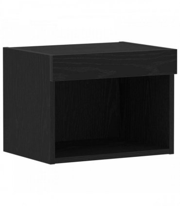 vidaXL TV Cabinet Set Black Oak 40 x 30 x 30 cm Engineered Wood