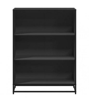 vidaXL Book Cabinet Black 80.5x35x107.5 cm Engineered Wood