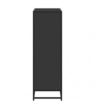 vidaXL Book Cabinet Black 80.5x35x107.5 cm Engineered Wood