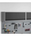 vidaXL Tool Cabinet with Storage Black and Grey 100 x 25 x 35 cm