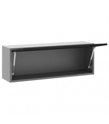 vidaXL Tool Cabinet with Storage Black and Grey 100 x 25 x 35 cm