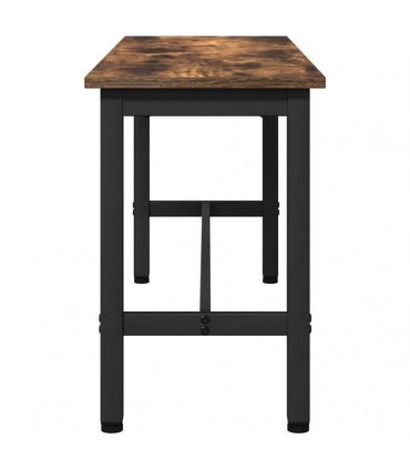vidaXL Dining Bench Smoked Oak 100 x 32.5 x 48.5 cm