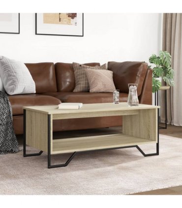 vidaXL Coffee Table Sonoma Oak 100x51x40 cm Engineered Wood