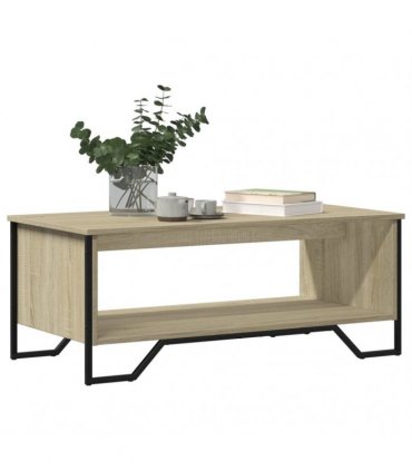 vidaXL Coffee Table Sonoma Oak 100x51x40 cm Engineered Wood