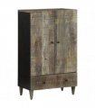 vidaXL Highboard 60x33x100 cm Solid Wood Mango